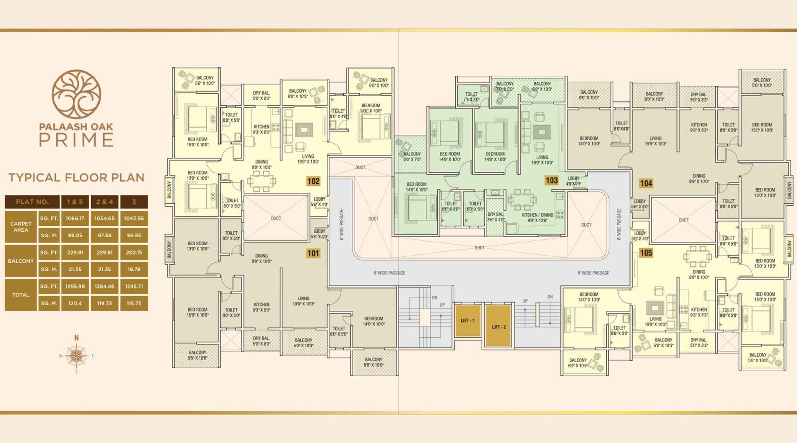 Palaash-Oak-Prime-Typical-Floor-Plan